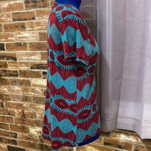 LuLaRoe Aztec Print Perfect Tee— Size Medium - Picture 2 of 5